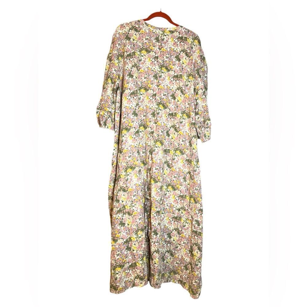 C A S L O N MAXI FLORAL BALLOON SLEEVES